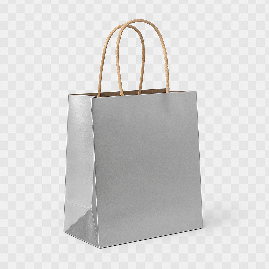 Asa Retorcida 18x8x24 Kraft Oro/Plata