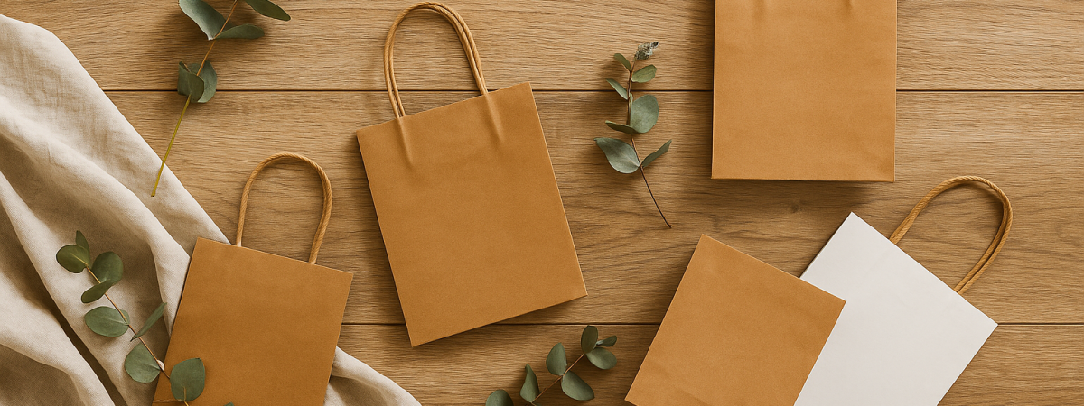 Comprar bolsas de papel kraft online – resistentes, reciclables y personalizables